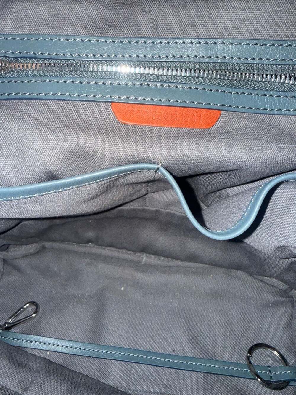 Shinola Mini Zip Backpack Slate Blue Leather Detroit Made $795 Retail - Picture 10 of 14
